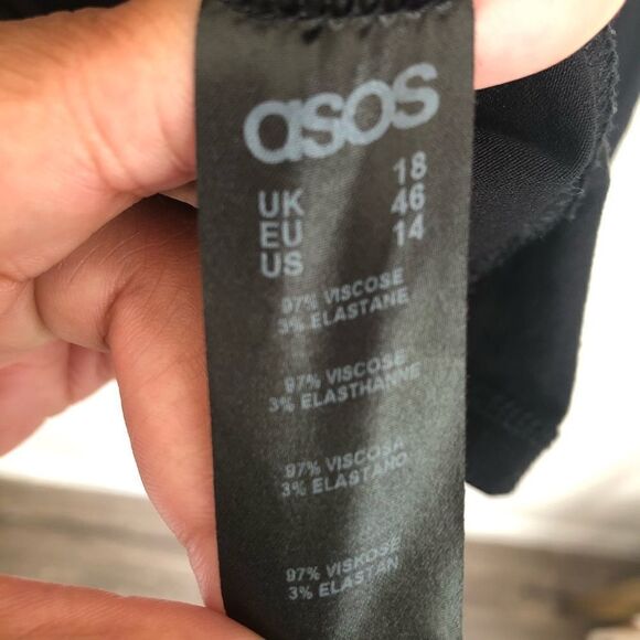 ASOS Draped Back 1 Arm Bodycon Mini Dress - Picture 7 of 8